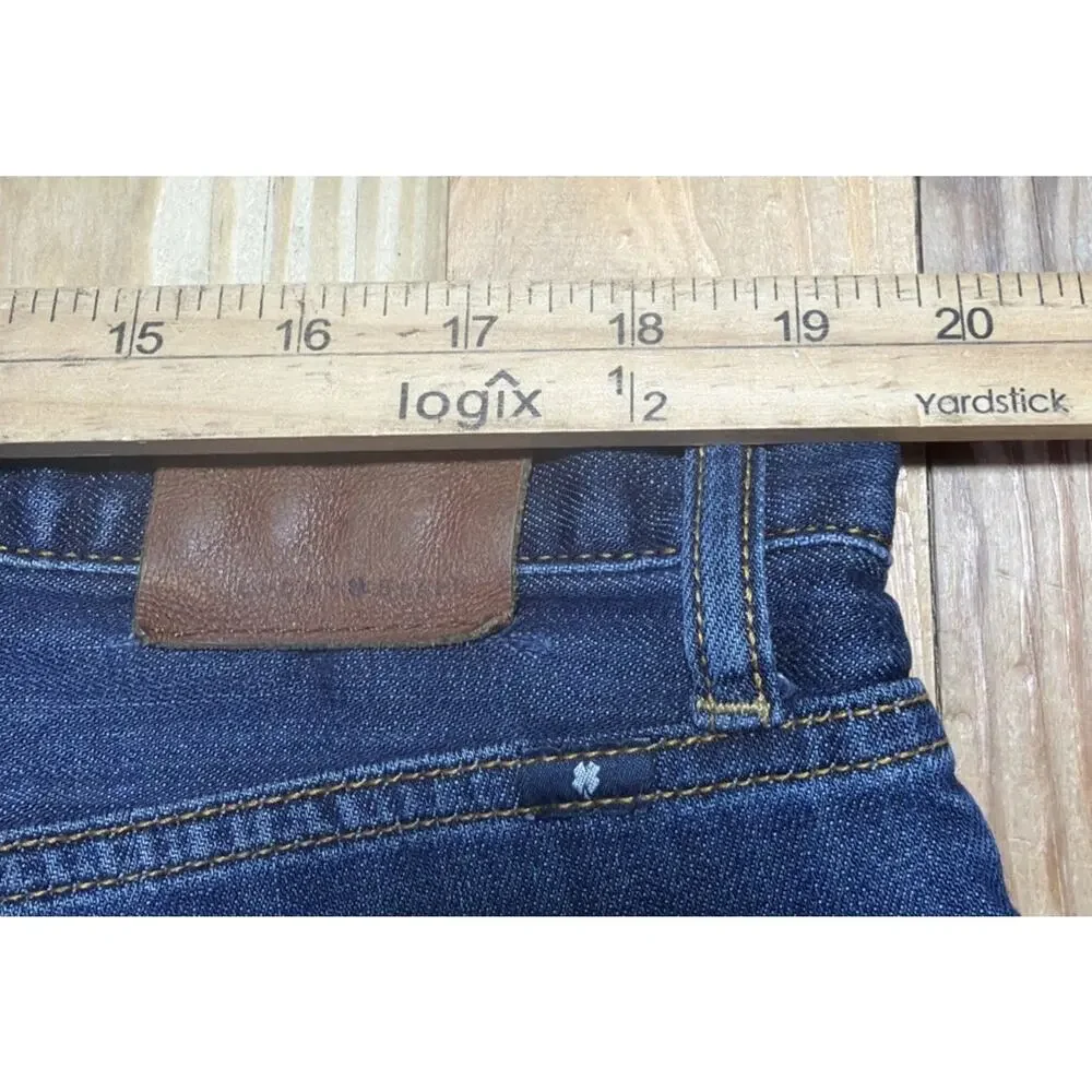 Lucky Brand 181 Relaxed Straight Jeans Mens 38x30 Dark Wash Stretch Denim